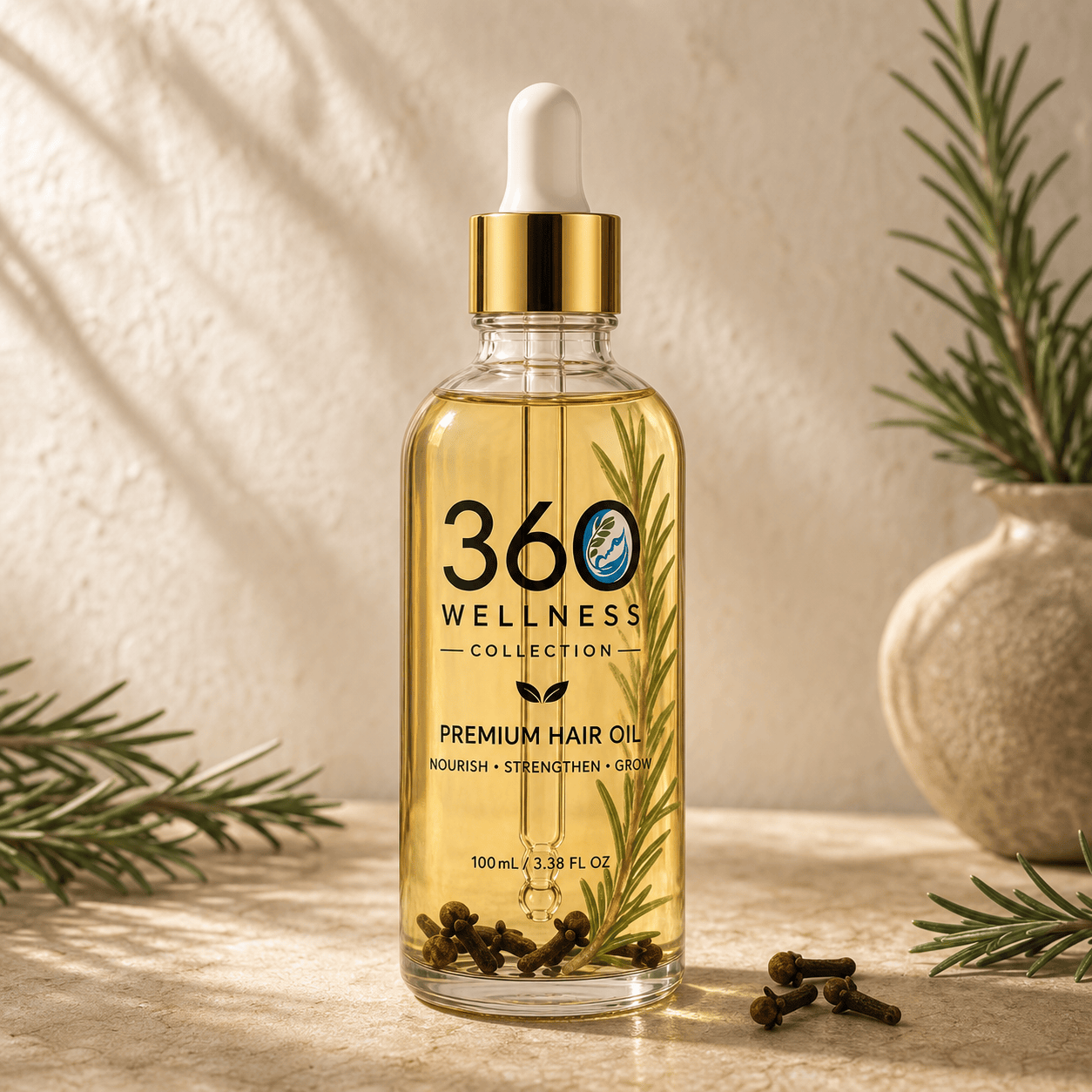 360 Wellness Collection Premium Hair Oil